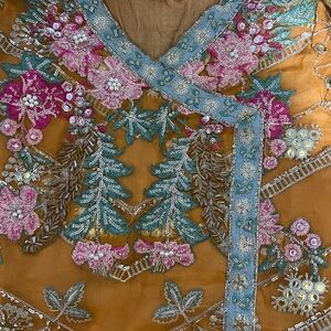 Embroidered Long Sleeve Dress